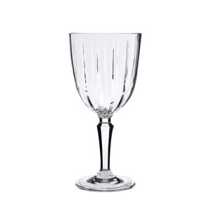 Taça de Vinho Cutting em Acrílico 340ml Kenya