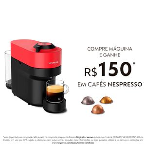 Cafeteira Nespresso Vertuo Pop Vermelho Pimenta