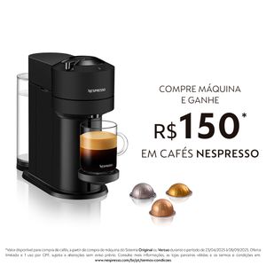 Máquina de Café Nespresso Vertuo Next Preta GCV1