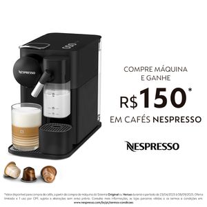 Máquina de Café Nespresso Lattissima One Preta F121