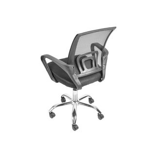 Cadeira OR-3310 Baixa com Base Cromada Rodízio OR Design - Preto