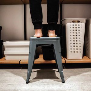 Banqueta Industrial Small Cinza