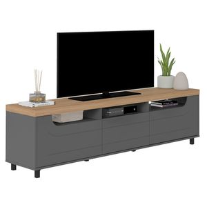 Rack para TV até 85 2 Portas 1 Gaveta Artely Mercury - Carvlh / Grafit