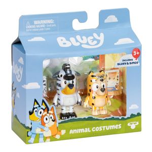 Kit 2 Bonecos Colecionáveis 6cm Bluey - Fantasia de Animal