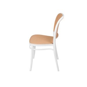 Cadeira OR-1145 em Polipropileno com Tom de Palha no Assento e Encosto OR Design - Branco