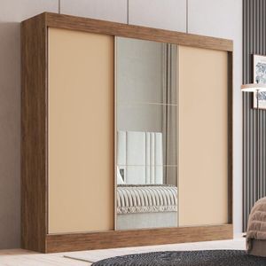 Guarda-Roupas Casal com Espelhos Flex Multimóveis CR35265