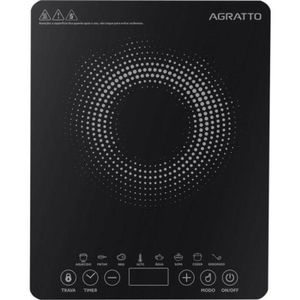 Cooktop De Indução Agratto Portátil 1 Boca 2000w Preto 220V