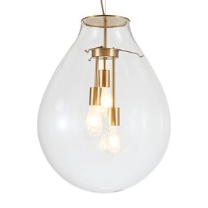 Lustre Pendente Sindora DCD04132 GG Bronze / Transparente E27 Bivolt