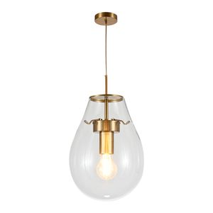Lustre Pendente Sindora DCD04129 P Bronze / Transparente E27 Bivolt