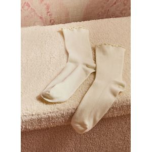 Meia Petal Off White - A\CASA