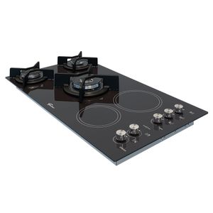 Fogão Cooktop TOP 5 Queimadores a Gás e Elétrico Fischer - Preto