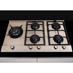 Fogão Cooktop Platinum Prime a Gás 5 Queimadores Fischer - Escovado