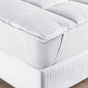 Protetor Colchão Pillow Top Premium Solteiro MicroPercal 200 Fios Macio Camada Proteção - Branco