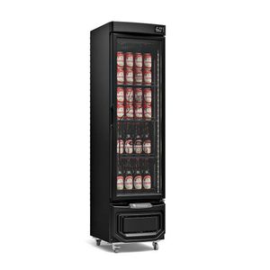 Cervejeira Porta De Vidro Grb23evgw Gelopar Expositor Slim 228 Litros Preta 220v