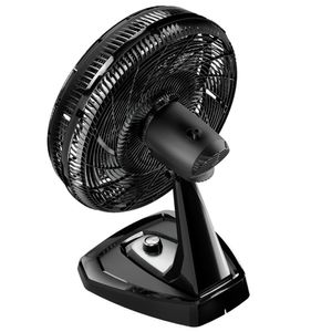 VENTILADOR WAP DE MESA E PAREDE 8 PÁS FLOW TURBO 2 EM 1 50CM PRETO E CINZA 110V FW009218