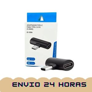 Adaptador Para Smartphone Celular Tipo-c Para Tipo-c E P2 3.5mm Le-5586