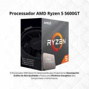 Pc Gamer Completo Amd Ryzen 5 5600gt Radeon Vega 7 16gb Ddr4 Ssd 1tb Fonte 500w Monitor 23 Kit Gamer