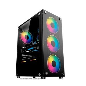 Pc Gamer Completo Intel I7 16gb Geforce Gtx 4gb Ssd 512gb Monitor 19 Fonte 500w
