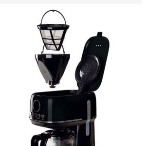 CAFETEIRA ARIETE MODERNA AMERICANA JARRA DE VIDRO 15 XICARAS PRETO 127V 00M13960CARBR