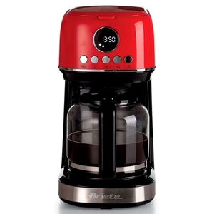 CAFETEIRA ARIETE MODERNA AMERICANA JARRA DE VIDRO 15 XICARAS VERMELHO 220V 00M139600ARBR