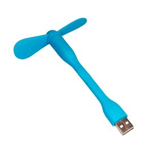 Ventilador USB flexível silicone azul 1W 5V