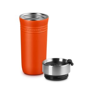 CANECA LE CREUSET TÉRMICA ON THE GO EM AÇO INOXIDÁVEL 350M LARANJA 41067190900001