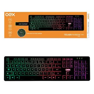 Teclado com Fio Rainbow Flat TC303 da OEX
