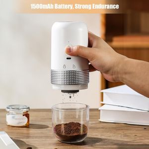 Moedor de café elétrico portátil 13W USB recarregável configuração ajustável sem fio moedor de grãos