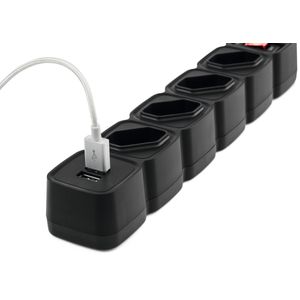 Filtro De Linha Protetor Eletronico Regua Extensão Eletrica EPE 204 USB+ Intelbras 4 Tomadas 2 Usb Bivolt Cabo 3 Metros