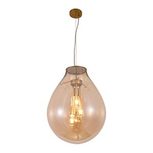 Lustre Pendente Sindora DCD04012 GG Bronze / Conhaque E27 Bivolt