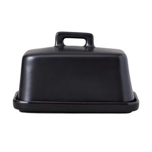 Manteigueira Epicurious em Porcelana 16,5x11,5cm Maxwell & Williams Preta