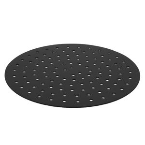 Tapete Protetor Air Fryer Fritadeira em Silicone Redondo Preto