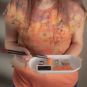 Kit com 10 Peças para Sushi Kyoto em Bambu