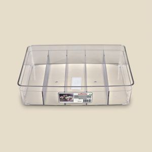 Organizador Clear com 5 Divisórias 30x21cm - A\CASA