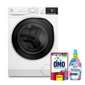 Compre Lava e Seca Electrolux 11Kg Branca LSP11 e Ganhe Lava Roupa Líquido Omo 900ml + Amaciante de Roupa Downy 1L