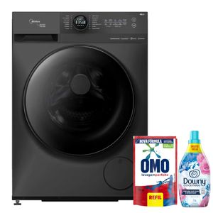 Compre Lava e Seca Midea 13kg Titanium MF200 e Ganhe Lava Roupa Líquido Omo 900ml + Amaciante de Roupa Downy 1L