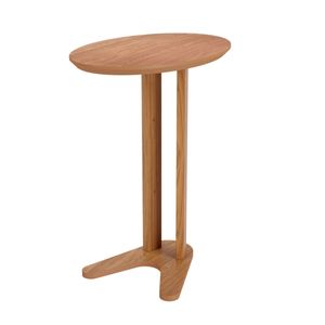 Mesa Lateral em MDF 60 cm Freijó TB604 JJ Dalla Costa