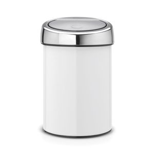 Lixeira Touch Bin 3 Litros em Aço Brabantia Branca