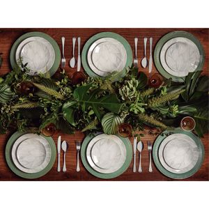 Aparelho de Jantar Tramontina Arbo em Porcelana Decorada 20 Peças