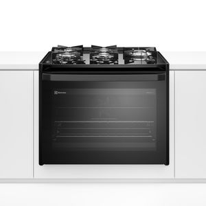 Fogão Electrolux de Embutir 5 Bocas Experience com Mesa de Vidro e Tripla Chama Preto FE5EP