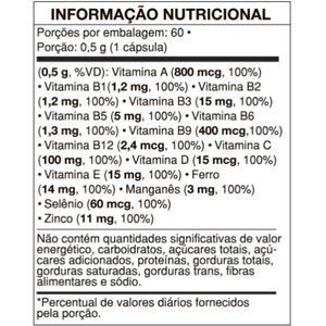MULTIVITAMINICO AZ SENIOR 60CAPS VIDEIRA 7