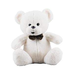 Urso Branco Sentado Gravata Borboleta 36cm - Pelúcia - Tudo em  Caixa