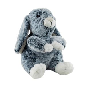 Coelho Cinza Sentado 26cm - Pelúcia - Tudo em  Caixa