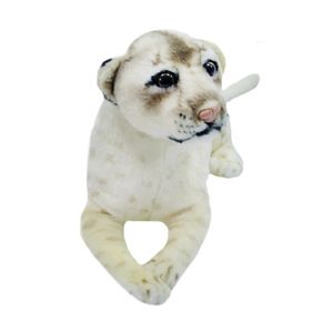 Leão Deitado Realista 34cm - Pelúcia - Tudo em Caixa