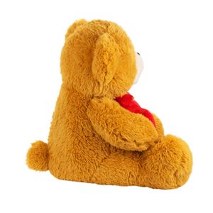 Urso Marrom Segurando Coração Amor 50cm - Pelúcia - Tudo em Caixa