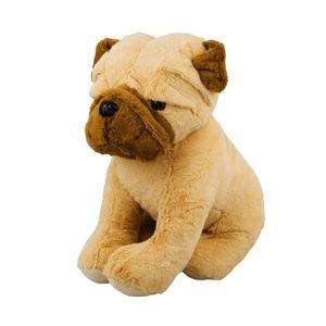 Cachorro Marrom Sentado 34cm - Pelúcia - Tudo em Caixa