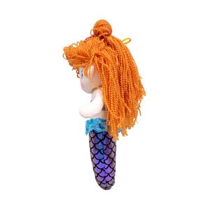 Sereia De Saia Biquini Azul Escamas Roxa 32cm - Tudo em Caixa