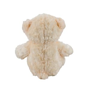 Urso Creme Laço Marrom 44cm - Pelúcia - Tudo em Caixa