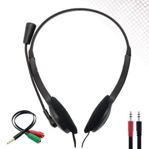 Headset Fone de Ouvido com microfone Telemarketing Call Center P2 Estereo com Adaptador