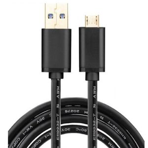 Cabo Dados Usb A x Micro B p/ Amazon Kindle Fire e Fire Tv Stick- 100cm Preto